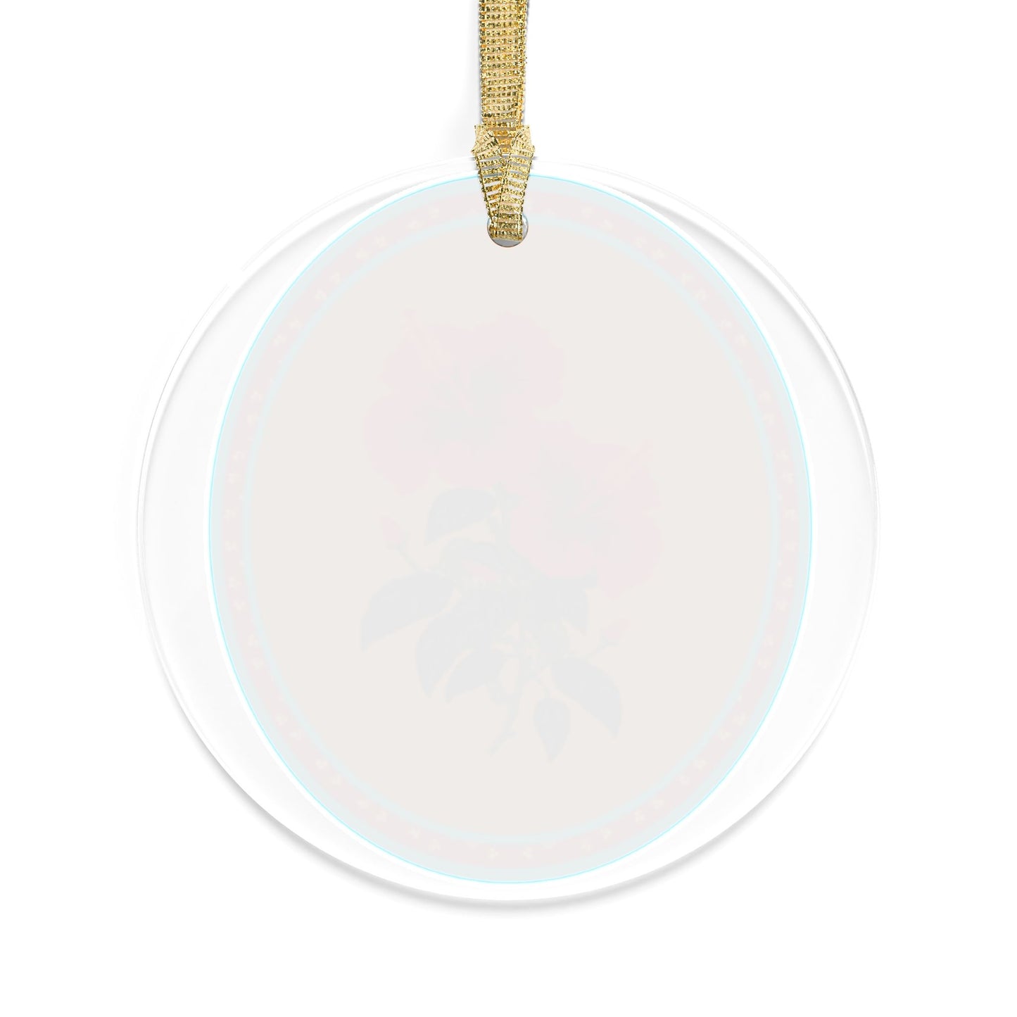 Acrylic Ornament - Hand-Drawn Hibiscus Motif