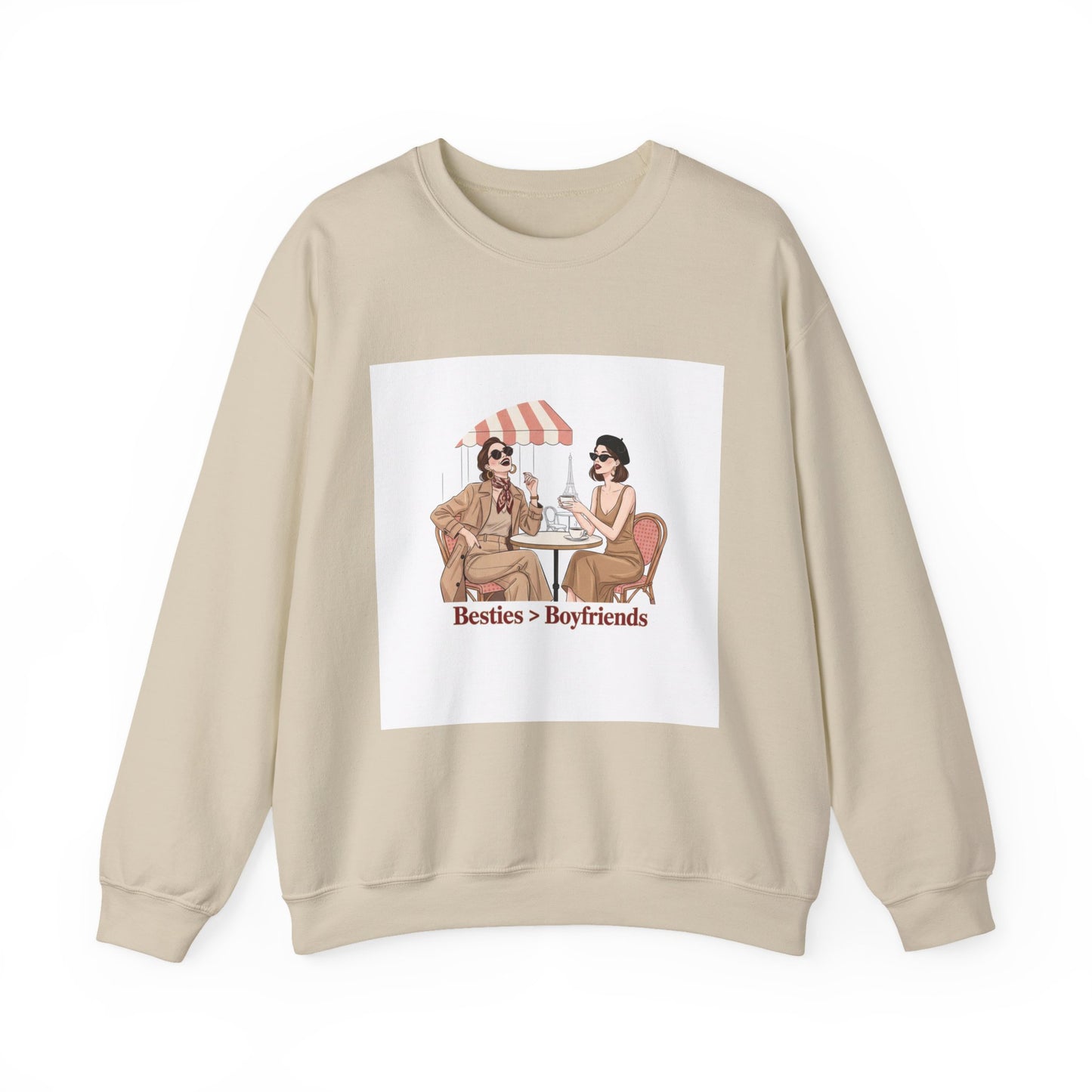 Besties > Boyfriends Sweatshirt | Galentine’s Friendship Crewneck