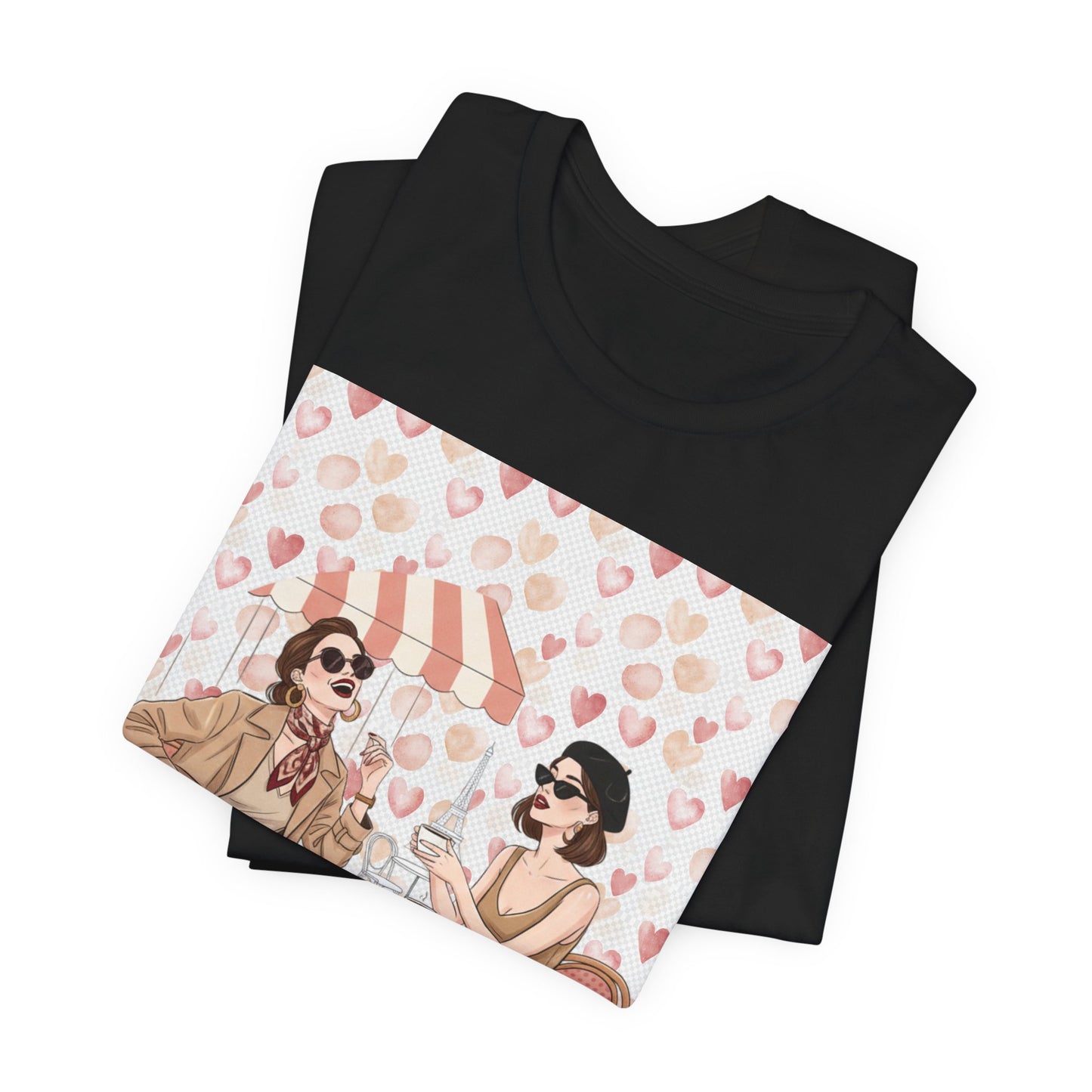Besties > Boyfriends Tee | Galentine’s Friendship Shirt, Pink Red Pallette