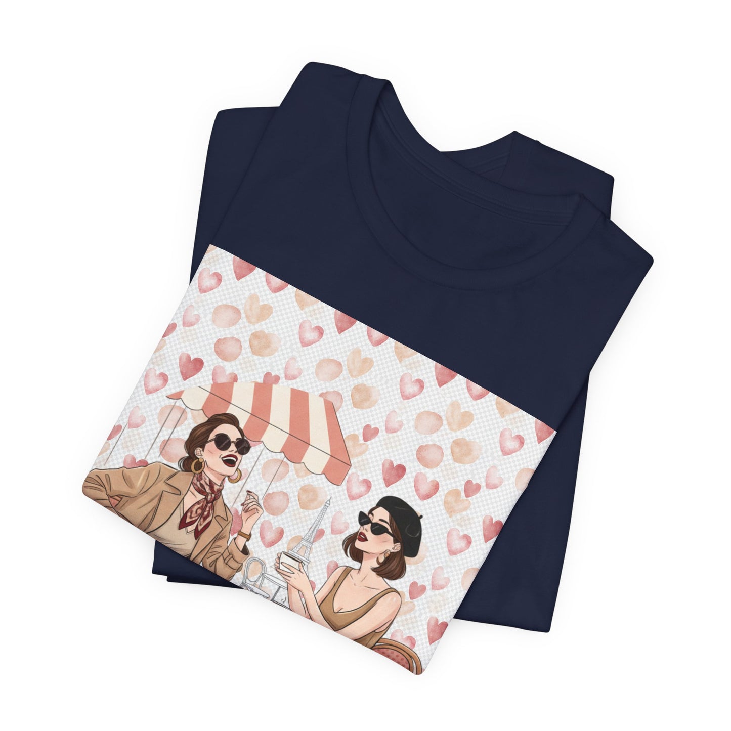 Besties > Boyfriends Tee | Galentine’s Friendship Shirt, Pink Red Pallette