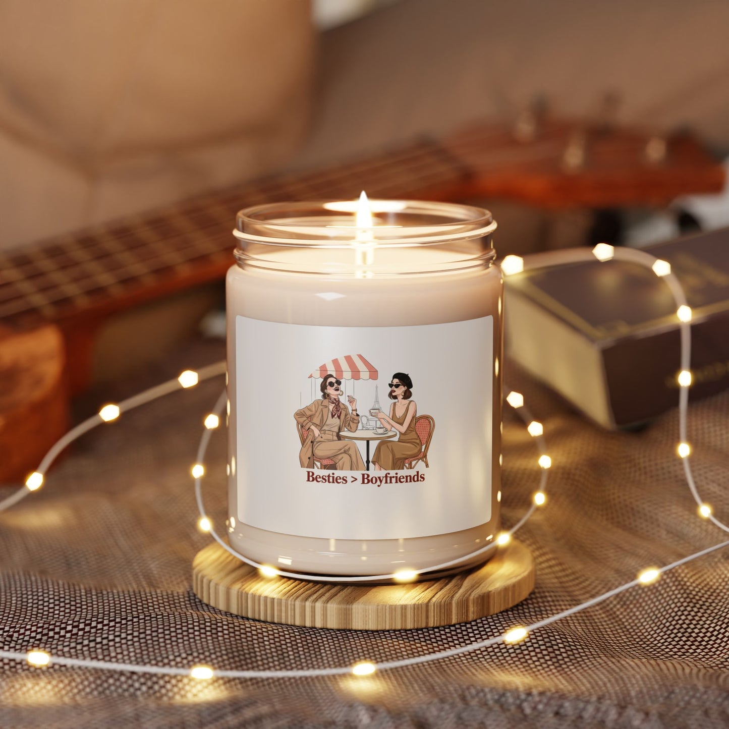 Besties > Boyfriends Candle, Soy Candle | Galentine's Friendship Décor