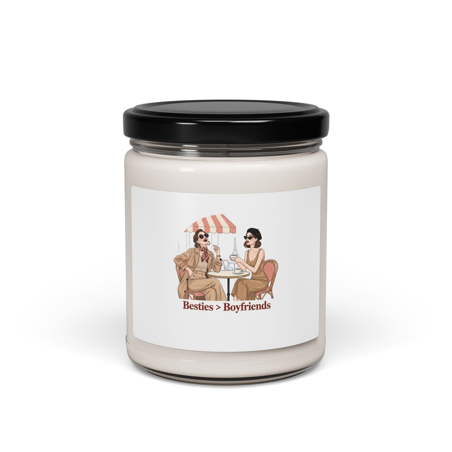Besties > Boyfriends Candle, Soy Candle | Galentine's Friendship Décor