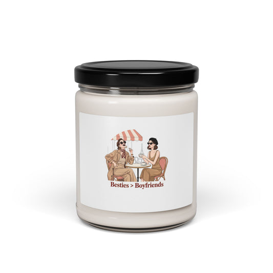 Besties > Boyfriends Candle, Soy Candle | Galentine's Friendship Décor